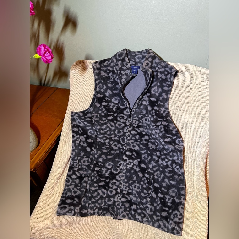 Grey Leopard vest. Basic Editions old k-mart. Used in like new condition